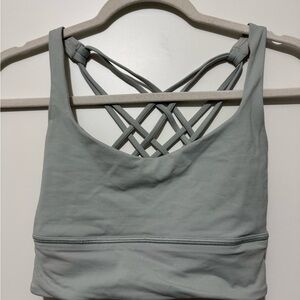 Lululemon Athletica Gray Strappy Back Bra